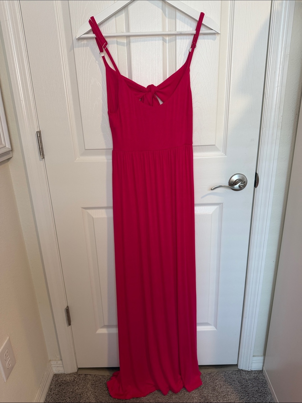 Lascana Hot Pink Open Back Maxi Dress